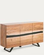 Nieuw dressoir merk Kave Home in doos! Acaciahout natural co, Ophalen, 100 tot 150 cm, Nieuw, Natuurlijk