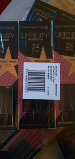 3 stuks  Maxfactor lipfinity zonder topcoat nr 84, Ophalen of Verzenden, Nieuw, Overige kleuren, Lippen