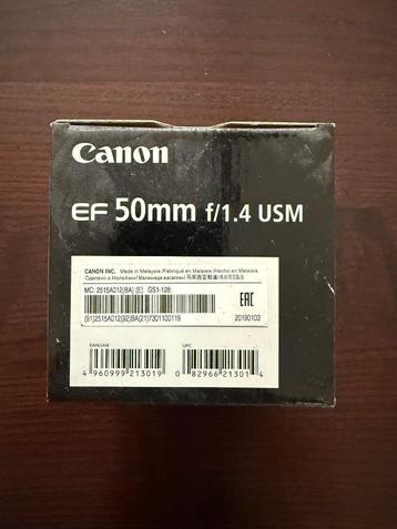 Canon EF 50mm f/1.4 USM objectiefn beschikbaar voor biedingen