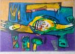 Zeefdruk Geert Vrijdag - Eufraat, Antiek en Kunst, Kunst | Litho's en Zeefdrukken, Verzenden