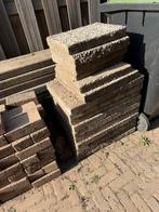 Grindtegels 12 hele 6 halve, Tuin en Terras, Tegels en Klinkers, Ophalen, Zo goed als nieuw, 10 m² of meer, Beton