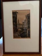 Fraaie ets van Alkmaar door Joh. Graadt van Roggen, Antiek en Kunst, Kunst | Etsen en Gravures, Ophalen of Verzenden