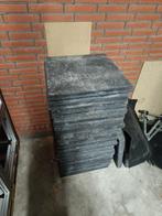 Zwarte tegel 50x50x4cm 25 stuks, Tuin en Terras, Tegels en Klinkers, Ophalen, Gebruikt, Beton, Terrastegels