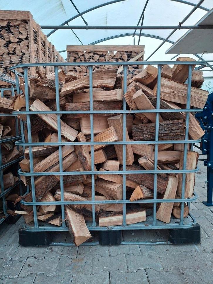 Droog eiken, direct stoken, Tuin en Terras, Haardhout, Minder dan 3 m³, Ophalen of Verzenden