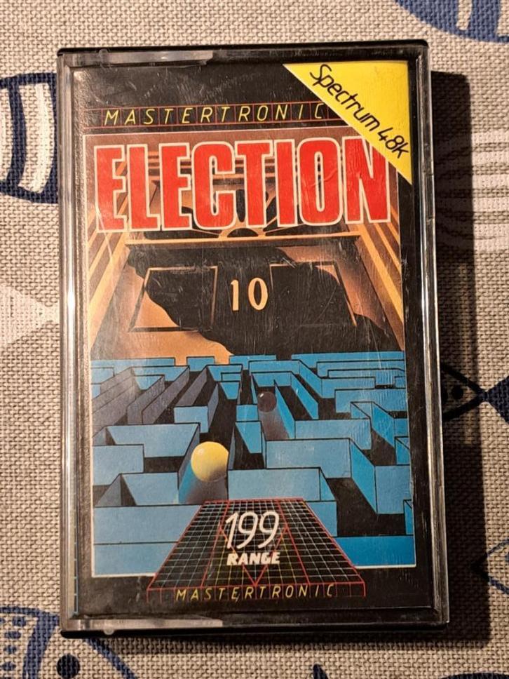 ZX Spectrum cassette 'ELECTION' – getest & werkend, Computers en Software, Vintage Computers, Ophalen of Verzenden