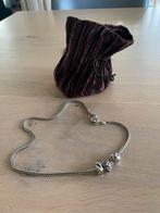 Trollbeads zilveren collier met bedels, Sieraden, Tassen en Uiterlijk, Kettingen, Verzenden, Zo goed als nieuw, Zilver, Met hanger