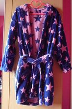 Blauwe badjas met roze sterren met kap Maat 38, Kleding | Dames, Badmode en Zwemkleding, Ophalen of Verzenden, Zo goed als nieuw