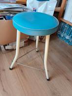 Vintage retro baby blauwe Brabantia kruk, Huis en Inrichting, Krukjes, Ophalen, Gebruikt, Hout