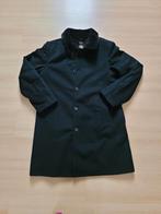 Gimo's halflange wollen jas met bontvoering zwart L XL, Maat 52/54 (L), Zwart, Ophalen of Verzenden, Zo goed als nieuw