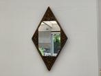 Art Deco Diamant vormige Spiegel, Huis en Inrichting, Woonaccessoires | Spiegels, Minder dan 50 cm, Gebruikt, Ophalen of Verzenden