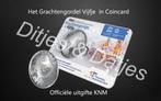 Grachtengordel Vijfje in coincard KNM 5 euro herdenkingsmunt, Euro's, Ophalen of Verzenden, Koningin Beatrix