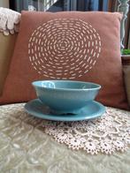 Brocante Kleine Fruittest Plateel Gouda Holland ** Mimosa **, Ophalen of Verzenden
