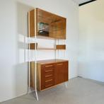 Wandsysteem/ modulaire kast, František Jirák, Gebruikt, Ophalen of Verzenden, Minder dan 150 cm, Glas