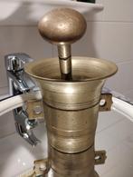 Antiek bronzen apothekers vijzel met stamper, Ophalen of Verzenden