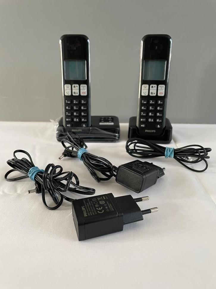 Philips Duo DECT telefoon met antwoordapparaat. ZGAN, Telecommunicatie, Vaste telefoons | Handsets en Draadloos, Zo goed als nieuw