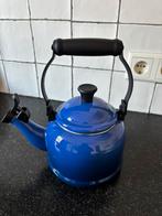 Le Creuset fluitketel blauw, 1 tot 2 liter, Ophalen, Gebruikt