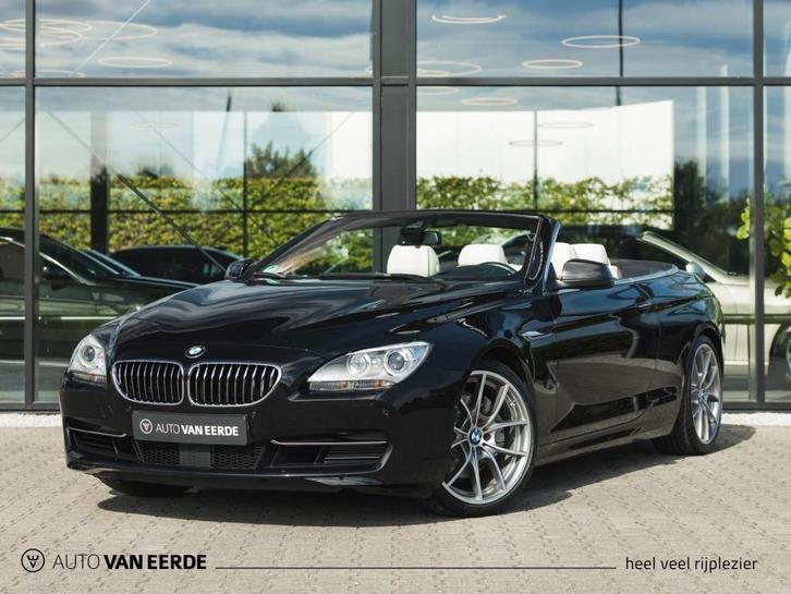 Bmw 6-SERIE 640i Cabrio Aut - HeadUp, Adapt.cruise etc, Auto's, BMW, Bedrijf, 6-Serie, ABS, Adaptive Cruise Control, Airbags, Bluetooth