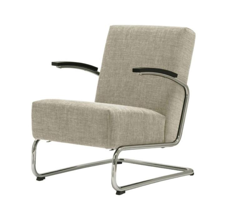 Gispen 405 LA Dutch Originals, Nieuw!, Huis en Inrichting, Fauteuils, Nieuw, Leer, Metaal, Stof, 50 tot 75 cm, Minder dan 75 cm