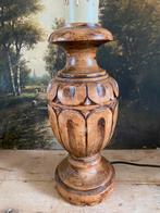 Vintage houten lampenvoet, Huis en Inrichting, Lampen | Tafellampen, Ophalen of Verzenden, Zo goed als nieuw, Minder dan 50 cm