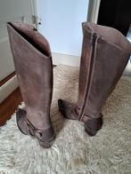 Bruine leren hoge laarzen, Mt.39, Kleding | Dames, Schoenen, Hoge laarzen, Bruin, Ophalen of Verzenden, Onbekend