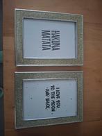 2x glitter fotolijst 13x18 cm, Ophalen of Verzenden, Metaal of Aluminium, Minder dan 50 cm, Minder dan 50 cm