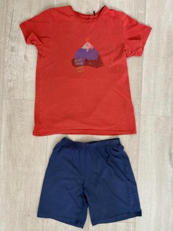 Schiesser Pyjama Kort Organic Cotton - Maat 152 beschikbaar voor biedingen