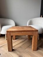 Massief Teakhouten salontafel 60x60, Ophalen, Gebruikt, 50 tot 100 cm, 50 tot 100 cm