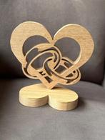 Eikenhouten hart met ringen, Ophalen of Verzenden, Nieuw