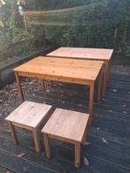 Houten Tafels - IKEA Ingo Serie - Opknapper, Huis en Inrichting, Tafels | Eettafels, Ophalen, Gebruikt, Rechthoekig, 50 tot 100 cm