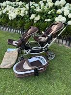 ABC Zoom duo buggy met 2 zitjes, 1 reiswieg en 1 voetenzak, Kinderen en Baby's, Kinderwagens en Combinaties, Gebruikt, Duowagen