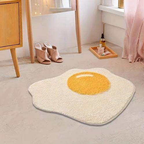 Badmat - Ei - Eivorm - laagpolig - Badkamer - Badkamermat -, Huis en Inrichting, Badkamer | Badtextiel en Accessoires, Nieuw, Badmat