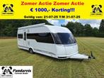 Hobby 560 UL Premium MOVER/LUIFEL/LENGTE BEDDEN/BJ:2018, Kachel, 2 aparte bedden, Rondzit, Hobby