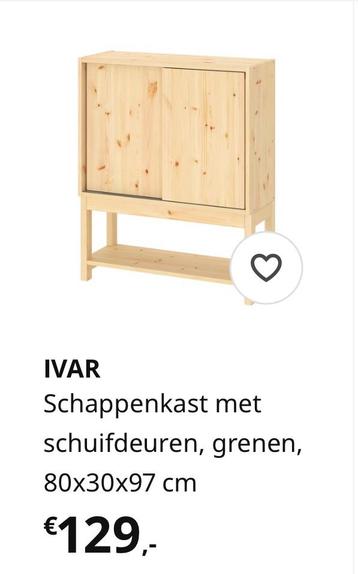 Ikea Ivar kast met schuifdeuren - afbeelding 5