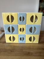 VINTAGE ORIGINELE PANCO KAST KASTJE LADES GEEL BLAUW, Verzamelen, Retro, Ophalen of Verzenden, Huis en Inrichting