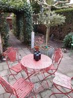 Vintage Tuinset - Tafel met 4 Stoelen, Tuin en Terras, Tuinsets en Loungesets, Gebruikt, Ophalen of Verzenden, Tuinset, Eettafel