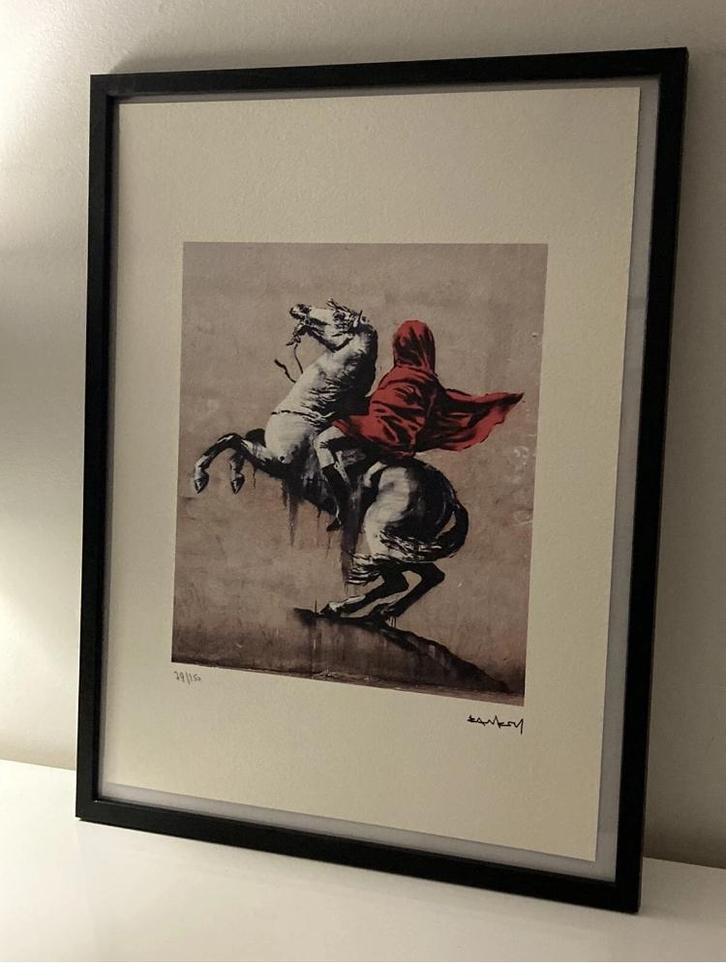 BANKSY : lithogafie met certificaat, Antiek en Kunst, Kunst | Litho's en Zeefdrukken, Ophalen of Verzenden