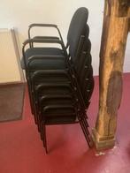 6 stoelen, Ophalen, Gebruikt, Zwart, Metaal