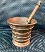 Vijzel schitterende antieke 18e eeuwse bronzen koper vijzel, Antiek en Kunst, Ophalen of Verzenden