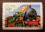Australië - trein - historische locomotief uit 1855, Postzegels en Munten, Postzegels | Thematische zegels, Treinen, Ophalen, Gestempeld