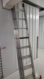 Altrex, drie-delige uitschuifladder 5,8 mtr, Doe-het-zelf en Verbouw, Ladders en Trappen, Ophalen, Zo goed als nieuw, 4 meter of meer