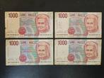 Italië 4x pick 114c 1990 Montessori, Postzegels en Munten, Ophalen of Verzenden, Italië, Setje