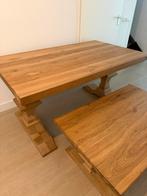 Fairwood Eettafel & Salontafel - Echt Eiken, Ophalen, 100 tot 150 cm, Eikenhout, Zo goed als nieuw