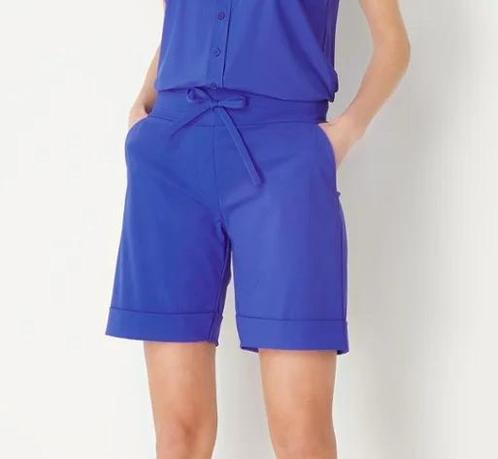 Studio anneloes kobalt blauw bermuda korte broek XL, Kleding | Dames, Broeken en Pantalons, Zo goed als nieuw, Maat 46/48 (XL) of groter