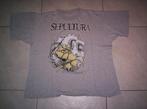 SEPULTURA - chaos ad shirt 1993, Ophalen of Verzenden, Zo goed als nieuw, Grijs