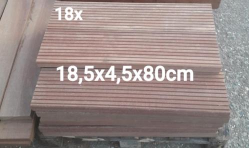 Hardhout azobe palen en planken, Tuin en Terras, Palen, Balken en Planken, Zo goed als nieuw, Palen, Minder dan 180 cm, Hardhout