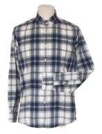 Windsor geruit overhemd, shirt, blauw/wit, Mt. L, Kleding | Heren, Verzenden, Zo goed als nieuw, Windsor, Halswijdte 41/42 (L)