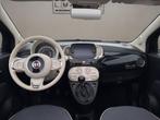 Fiat 500C 1.2 Lounge 2020 ZWART | Cabriolet | Apple CarPlay, Auto's, Gebruikt, 4 cilinders, Cabriolet, Leder en Stof
