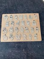 Houten Kerst Letter Puzzel, Ophalen of Verzenden, Zo goed als nieuw, Puzzelen