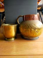 Koperen ketel + bloempot, Ophalen of Verzenden, Koper