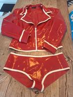 Latex jasje & broekje, rood-wit, Rosengarn., Kleding | Dames, Overige Dameskleding, Verzenden, Gedragen